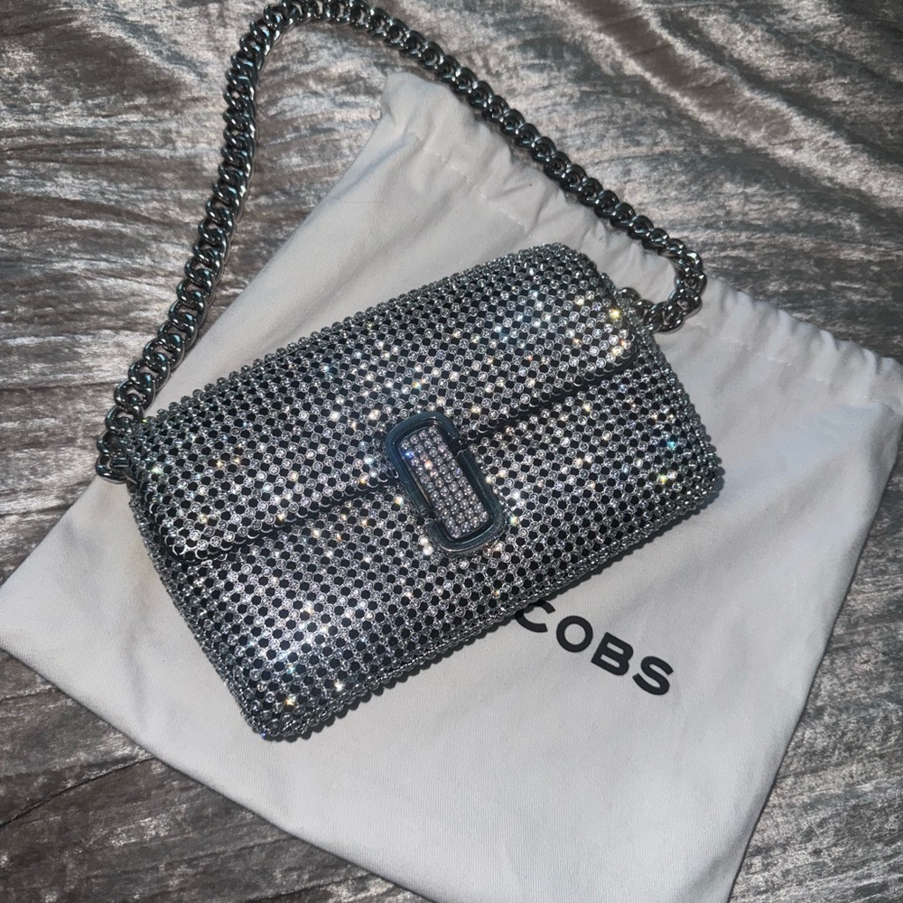 Marc Jacobs Sparkling Silver Clutch